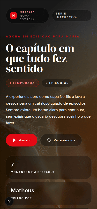 Preview do template Netflix Premiere